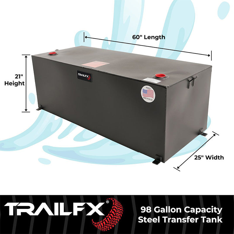 TrailFX 21098SB transfer tank dimension view