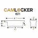 camlocker KS71 saddle box dimension view