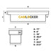 camlocker KS71XDWMB saddle box dimension view