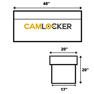 camlocker RV48 all purpose chest dimension view