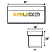 camlocker RV48 all purpose chest dimension view