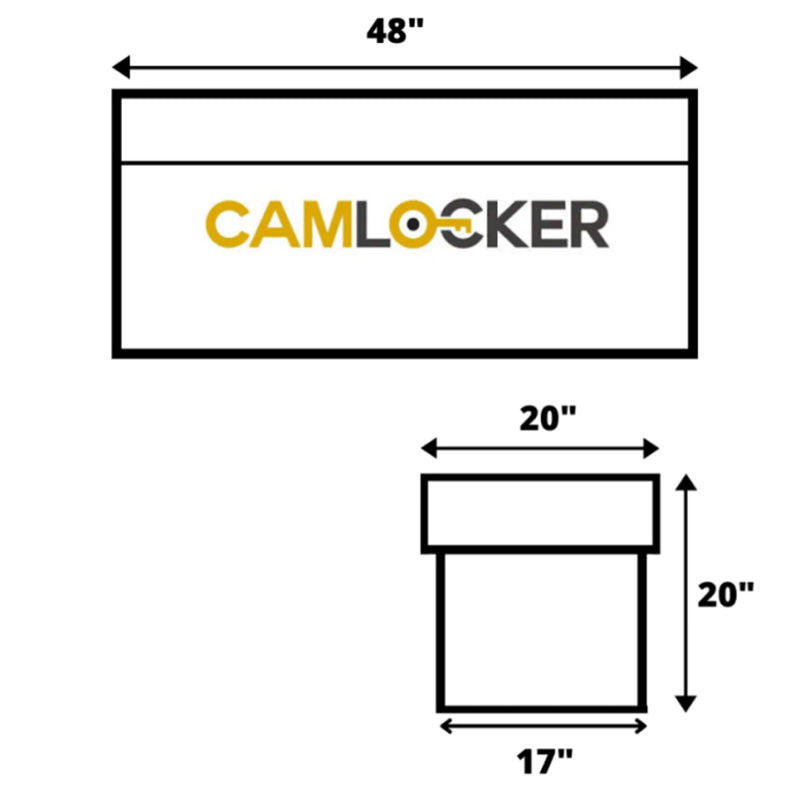 camlocker RV48 all purpose chest dimension view