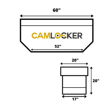 camlocker RV60BLMB all purpose chest dimension view