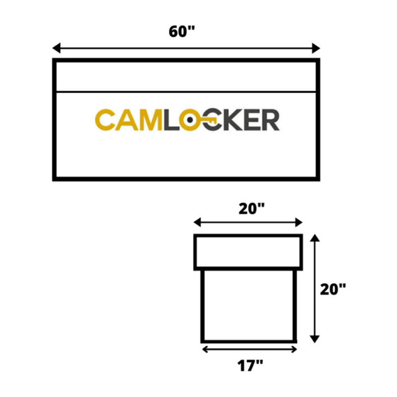 camlocker RV60GB all purpose chest dimension view