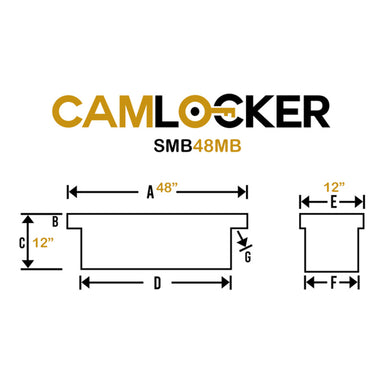 camlocker SMB48MB lo side box dimension view