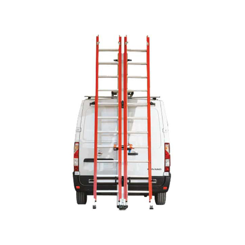 cargo ease g2000 maxi harrier ladder rack with ladder front view