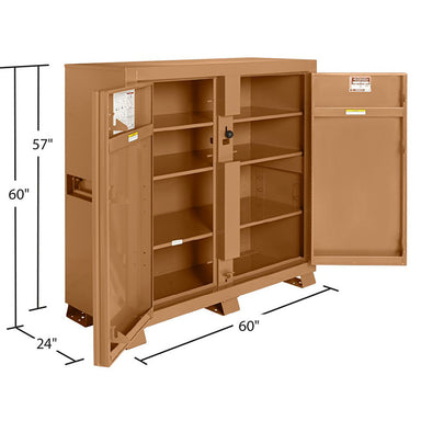 knaack 109 jobsite box dimension view