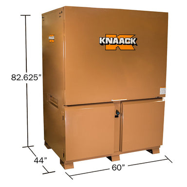 knaack 119-0-02 jobsite box dimension view