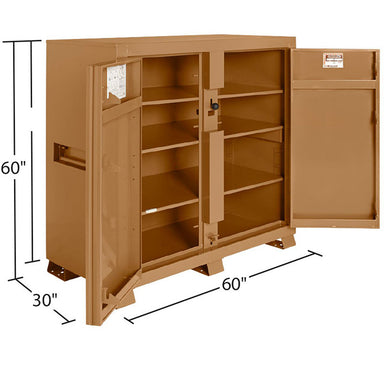 knaack 139 jobsite box dimension view