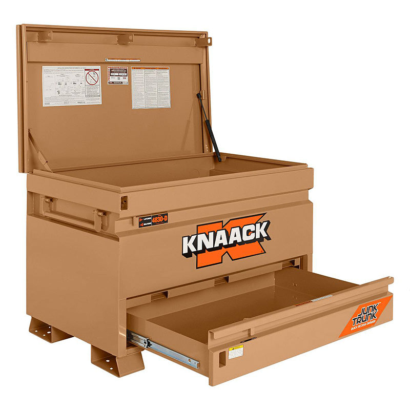 knaack 4830-d jobsite box opened view