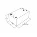 rds 71110 rectangular transfer tank dimension view