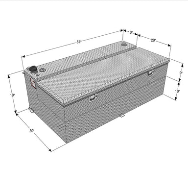 rds 71799 l-shaped transfer tank dimension view