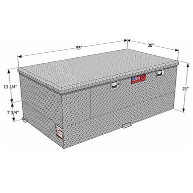 rds 73615 transfer tank with pump dimension view