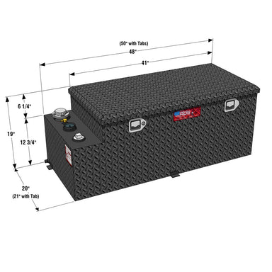 rds 74026pc transfer tank dimension view