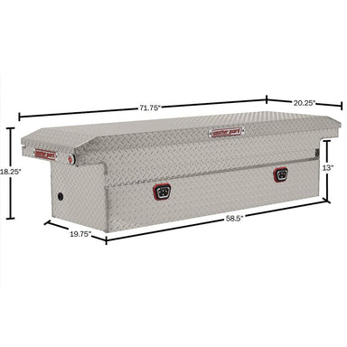 weather guard 121-0-04 saddle box dimension view