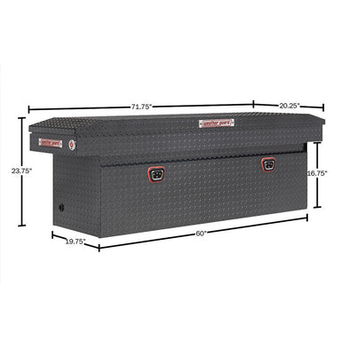 weather guard 123-6-04 saddle box dimension view