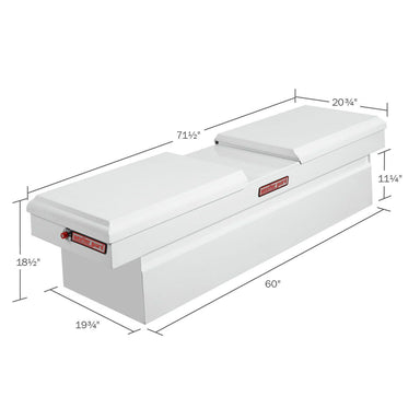 weather guard 125-3-01 gull wing box dimension view