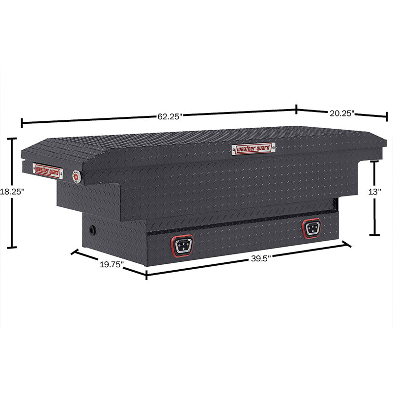 weather guard 131-6-04 saddle box dimension view