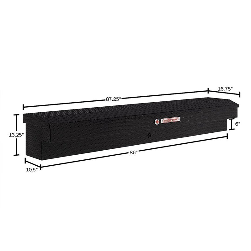 weather guard 164-5-04 lo-side box dimension view