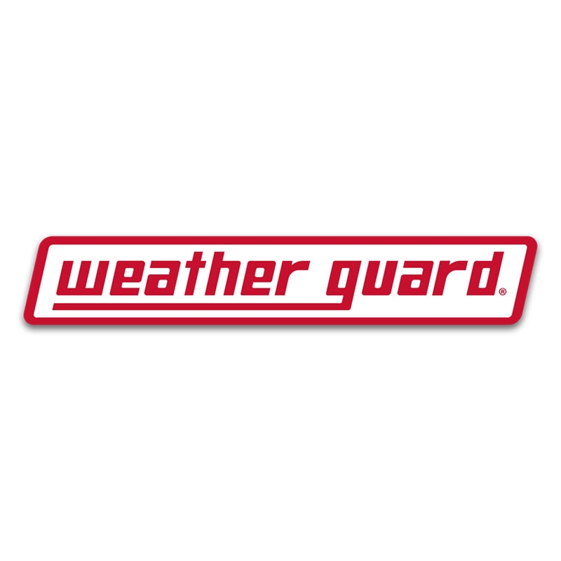 weather guard logo in red